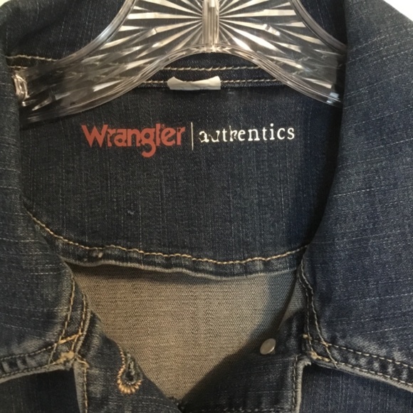 Wrangler Authentics Jean Jacket Blue Size L - Picture 3 of 8
